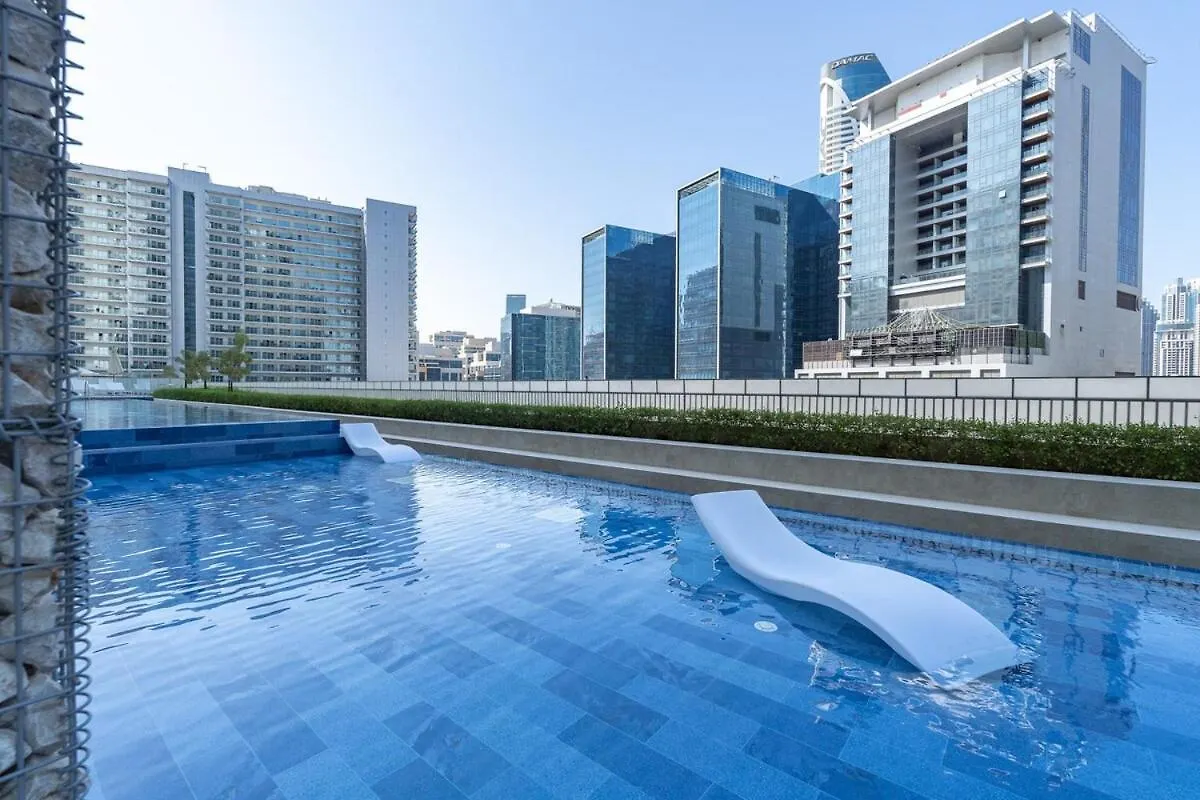 Awesome 1-Bedroom Apartment With Burj Views At Vera Tower In Business Bay Dubai